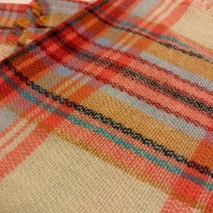 Plaid blanket scarf. NWOT
